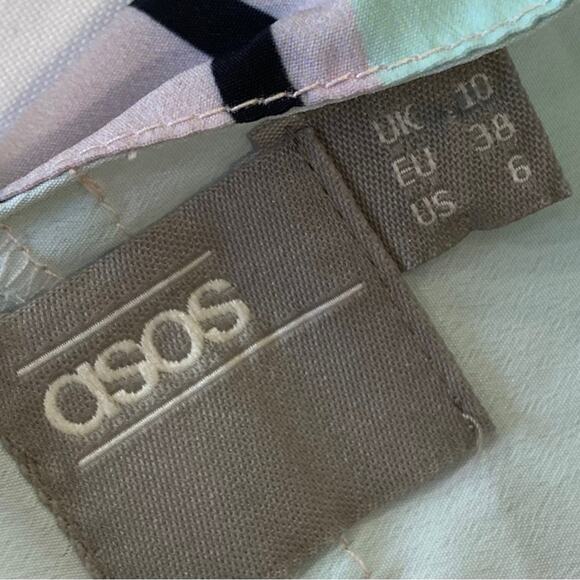 ASOS MATERNITY Stripe Crop Top Maxi Dress Size 6 - Picture 4 of 7